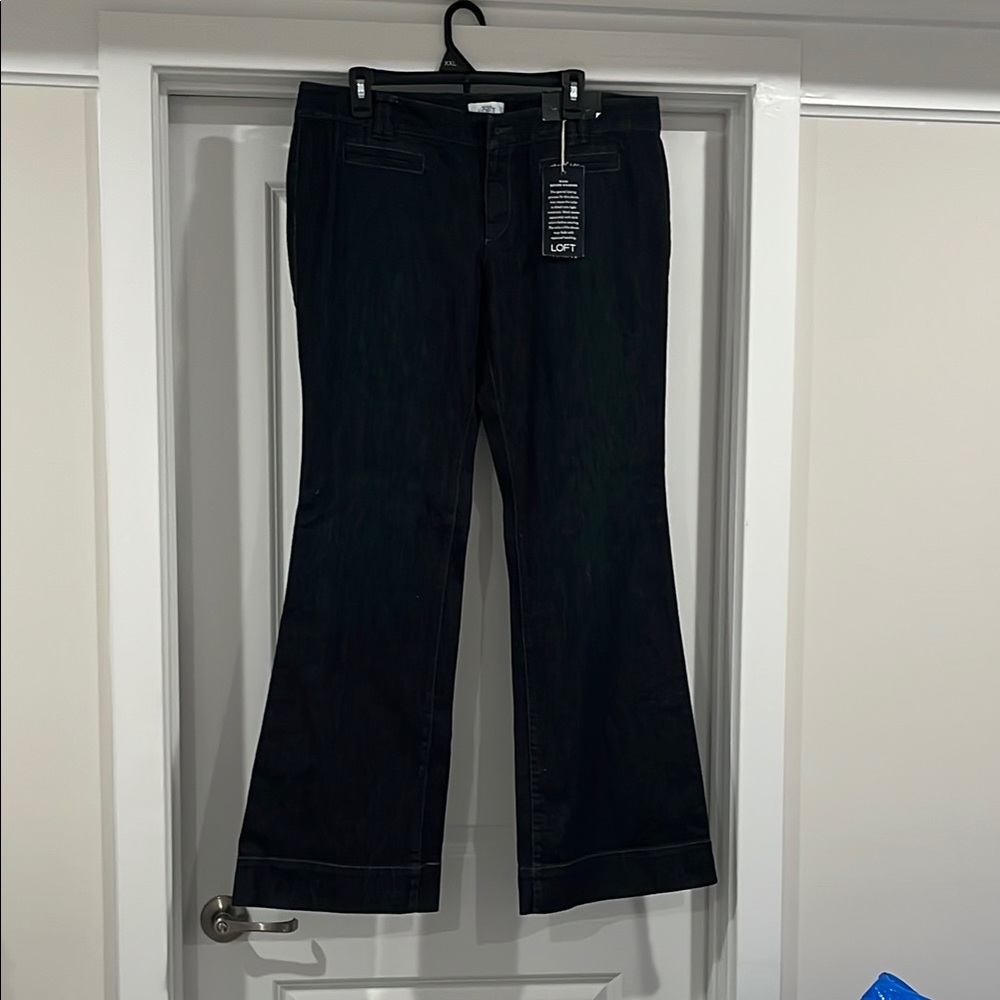LOFT Women's Dark Flare Jeans